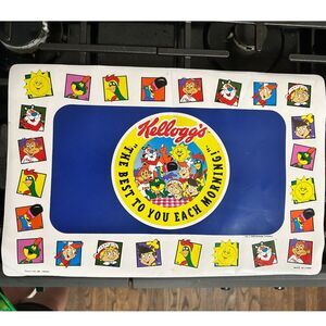 1996 Vintage Kellogg's Breakfast Characters Placemat